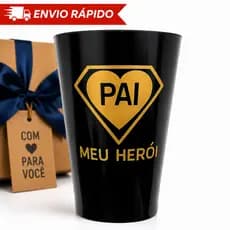 Copo Plástico Personalizado Feliz Dia Dos Pais Lembrancinha Festa Brinde