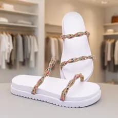 Sandália Papete Birken Feminina – Brilho e Leveza para Todas as Ocasiões Envio Imediato