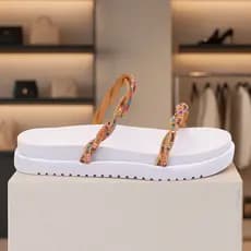 Papete Feminina Estilo Birken com Strass – Conforto e Elegância Envio Imediato