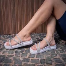 Papete Birken Feminina Super Confortável com Brilho Papete Sandália Mulher  Envio Imediato