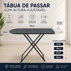 Tabua De Passar Roupas Mesa Com Tecido Térmico