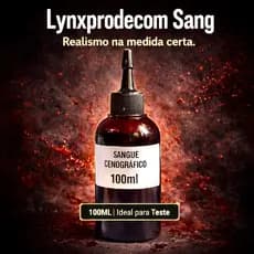 Maquiagem Sangue liquido falso cenografico 100 ml Make de terror- Não mancha