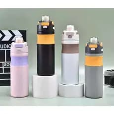 Copo Garrafa Squeeze Térmica Academia Inox Água 600 ML Sports GYM
