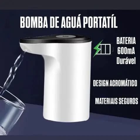 Bomba de Água Portátil MTC-017 Recarregável – Bateria Lítio 600mA