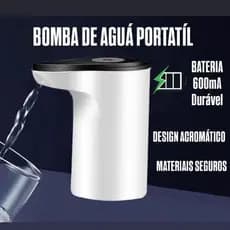 Bomba de Água Portátil MTC-017 Recarregável – Bateria Lítio 600mA