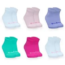 Meias Para Bebe 6 a 12 Meses Menina Menino Várias Cores Algodão Premium