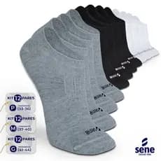 Kit Pares De Meias Soquete Masculina Feminina Algodão Meia Sapatilha Unissex