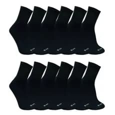 Kit 3/6/12 Pares Meia Cano Medio Grossa Atoalhada Masculina Feminina
