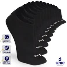 Kit Pares De Meias Soquete Feminina Masculina Algodão Meia Sapatilha Casual Sport