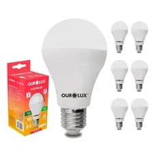 Kit  Lâmpadas Led 9w Bulbo 6500k Bivolt Ourolux 4, 5 e 10 Lâmpadas