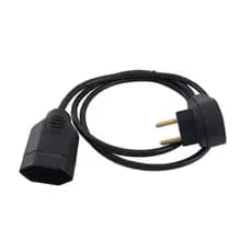 Extensão Eletrica 1 Metros Cabo Pp 2x2.5mm Plug Reto