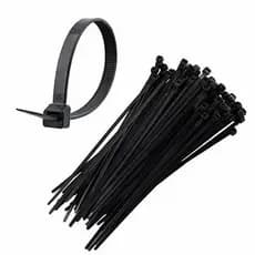 Kit 100 Cintas Plasticas Abracadeira Nylon Enforca Gato Preto Várias Medidas