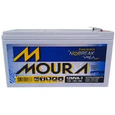 12V 7AH SELADA MOURA NOBREAK, ALARMES, CERCA ELÉTRICA