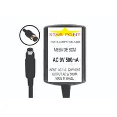 Fonte AC 9VAC 500mA Para Mixer Mackie Compact Mix
