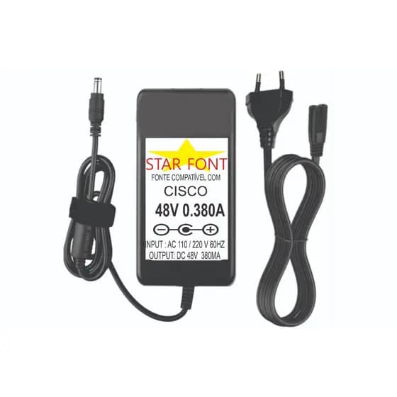 Fonte DC 48V 0,380mA Para Aironet Access Point Cisco
