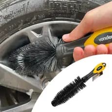 Escova para furo de rodas liga leve calotas carro automotivo moto furgão van caminhão fácil lavagem