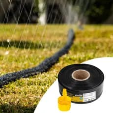 Mangueira fita de microaspersão 100m com furos pequenos microfuros microperfurada para irrigação