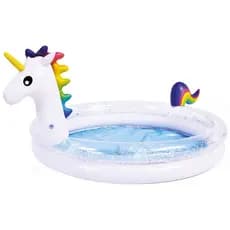 Piscina de Unicórnio com Glitter 2 anéis - 65 L