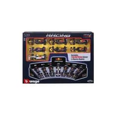 Pack c/ 7 Carros F1 Red Bull   1:43 com Display Expositor