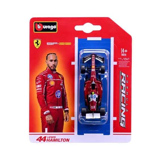Miniatura Ferrari SF-25 1:64 F1 2025  Lewis Hamilton