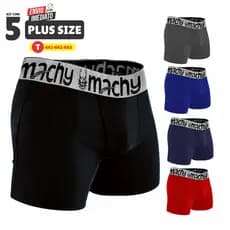 KIT 05 Cuecas Boxer PLUS SIZE Microfibra LISA / ESTAMPADA  box GG1 / GG2 / GG3