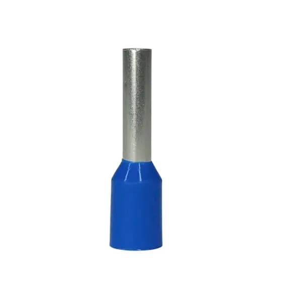 Terminal Pré-Isolado Pino Tubular 2,5mm² - Azul - 50 Unidades
