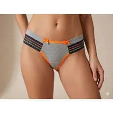 Kit 2 calcinhas tanga Leticia,algodão,neon