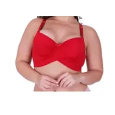 Sutiã Plus size com 3 fechos, confortável em microfibra, com bojo e aro