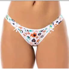 Kit 3 Calcinhas,tanga,Linda,microfibra,forro em algodão,estampada