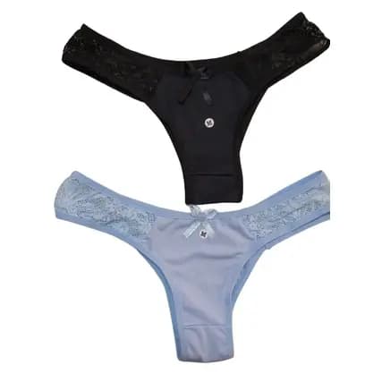 Kit 2 tangas calcinha feminina,microfibra,renda,Jessica