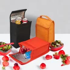 Bolsa Térmica Dobrável Em TNT Lancheira Marmita Bolsinha Termica Bolsa Marmita Pequena 3 litros