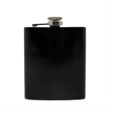 Cantil Whisky Garrafinha inox Bolso 210ml Presente Pai Cantil Preto
