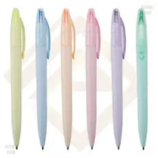 Caneta Marca Texto Esferográfica Colorida Cor Pastel Volta às Aulas