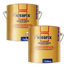 Kit 2 Cola De Contato Kisafix Kisaforte Sapateiro Marceneiro