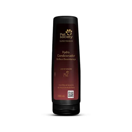 Condicionador Pet Society Hydra Brilho  Desembaraço Cães e Gatos 290ml