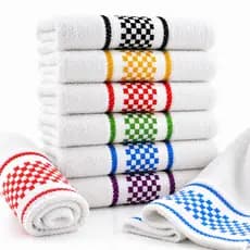 Kit 8 Panos de Prato Copa 45x70 Jacquard Atoalhado Toalha de Cozinha