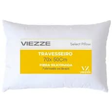 Travesseiro Viezze Luxo Pluma Conforto Antiacaro Macio 70x50cm