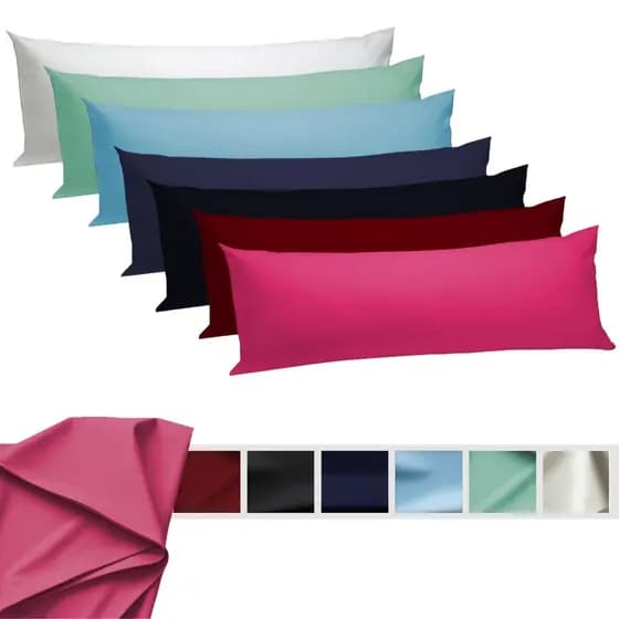 Kit 10 Fronhas Pares Lisa Para Capa Travesseiro de Corpo 100% Microfibra 130x40cm