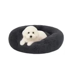 Cama Nuvem Confortavel Aconchegante Para Cães e Gatos Cor Chumbo Petting Is Caring
