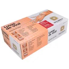 Luva Vinil Sem Pó Descartável - Descarpack C/100 Unidades