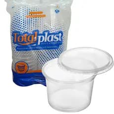 KIT POTE E TAMPA 1500ML REDONDO PP C/24 TOTALPLAST