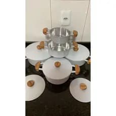 Jogo de panelas extang aluminio grosso