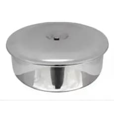 Bacia Saladeira Redonda em Inox Reforçada 8 Litros /16 Litros com ou sem Tampa
