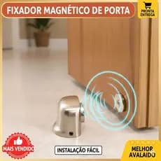 Fixador Prendedor Trava Porta Magnético Imã Batedor Inox