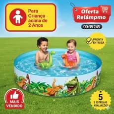 Piscina Infantil 946 L Estampa Dinossauro – Diversão no Quintal