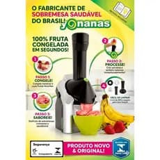 Sorveteira Yonanas Original - Processador de Frutas Congeladas Sobremesa Saudável