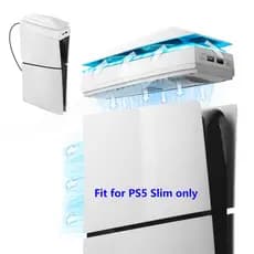 Ventilador Superior RGB Para PS5 Slim - Branco (NÃO é para PS5/PS5 Pro)