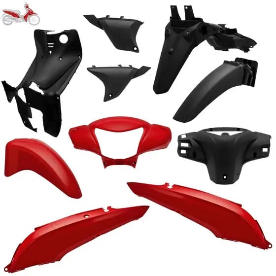 Kit Carenagem Completa Biz 125 KS ES 2011 a 2015 Modelo Original Pro Tork