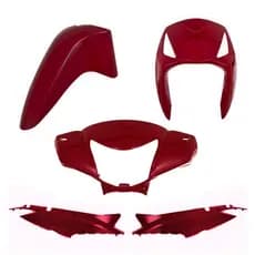 Conjunto Kit Carenagem cromo forte 4 Peças Biz 125 2011 2012 2013 Modelo Original