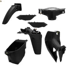 Kit carenagem plástica interna completa Pro Tork moto Biz 125 2006 2007 2008